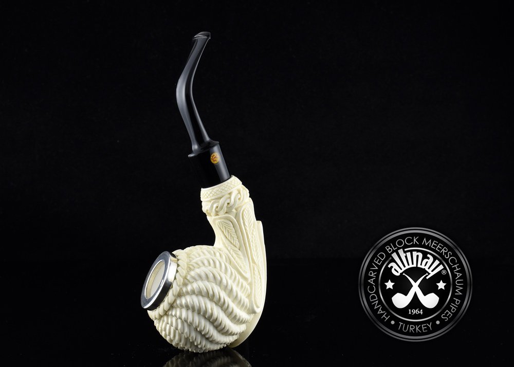 altinay-classic-wicker-meerschaumpfeife-silberdeckel-geflochten image 5