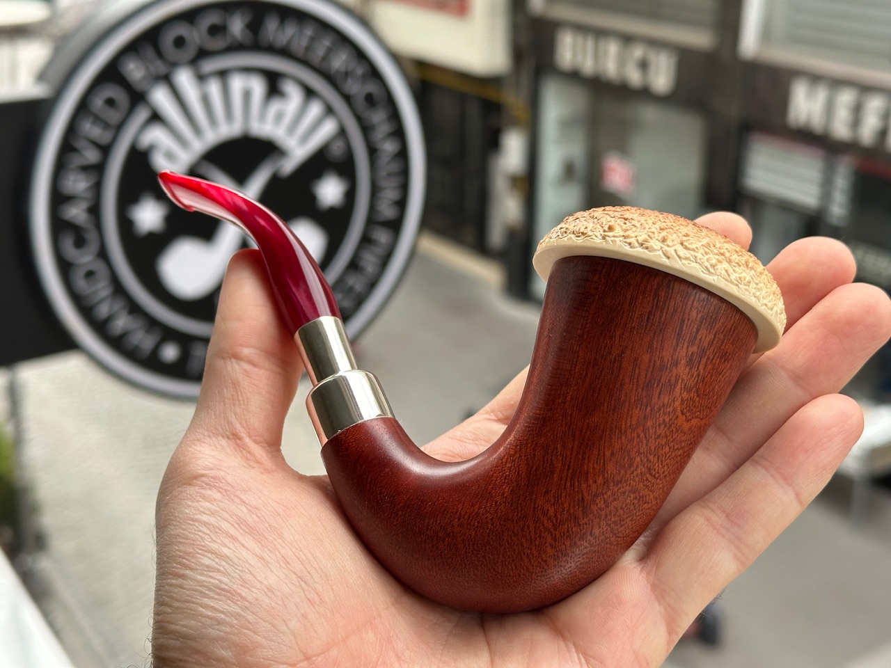 altinay-calabash-meerschaumpfeife-silver-spigot-tabakpfeife image 8