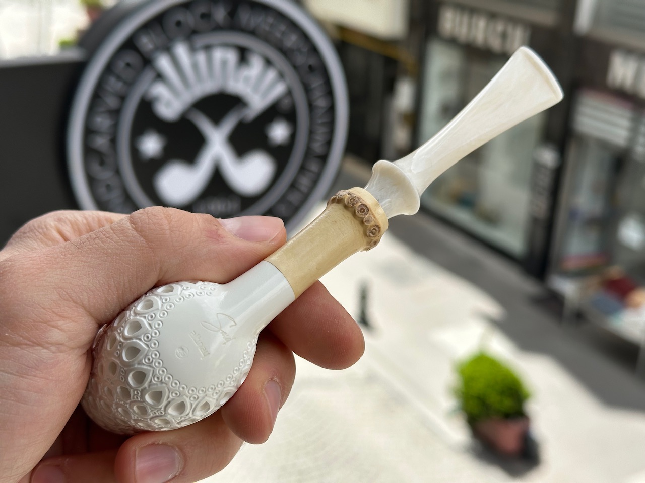 altinay-bamboo-billiard-meerschaumpfeife-handcut-stem image 6