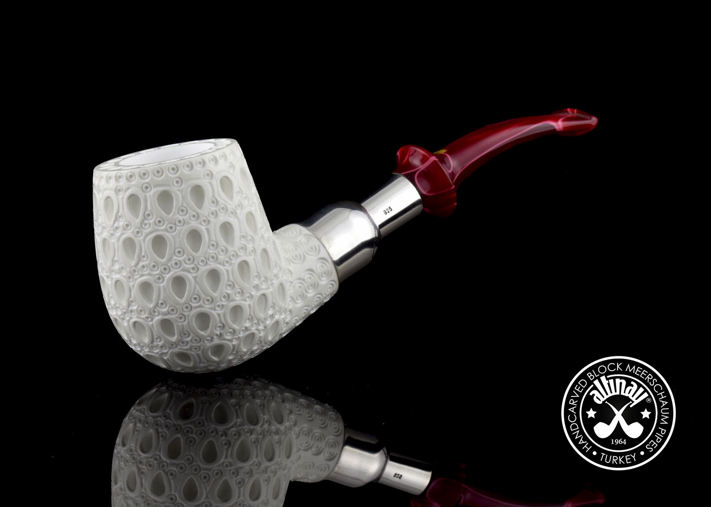 altinay-spigot-army-billiard-silver-spigot-meerschaumpfeife-gerade image 1