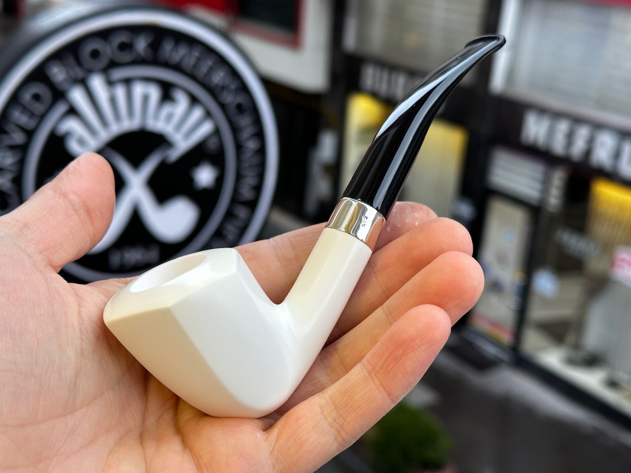 altinay-classic-panel-meerschaumpfeife-silberband image 1