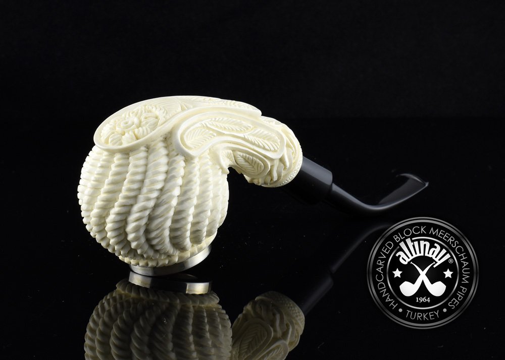 altinay-classic-wicker-meerschaumpfeife-silberdeckel-geflochten image 8