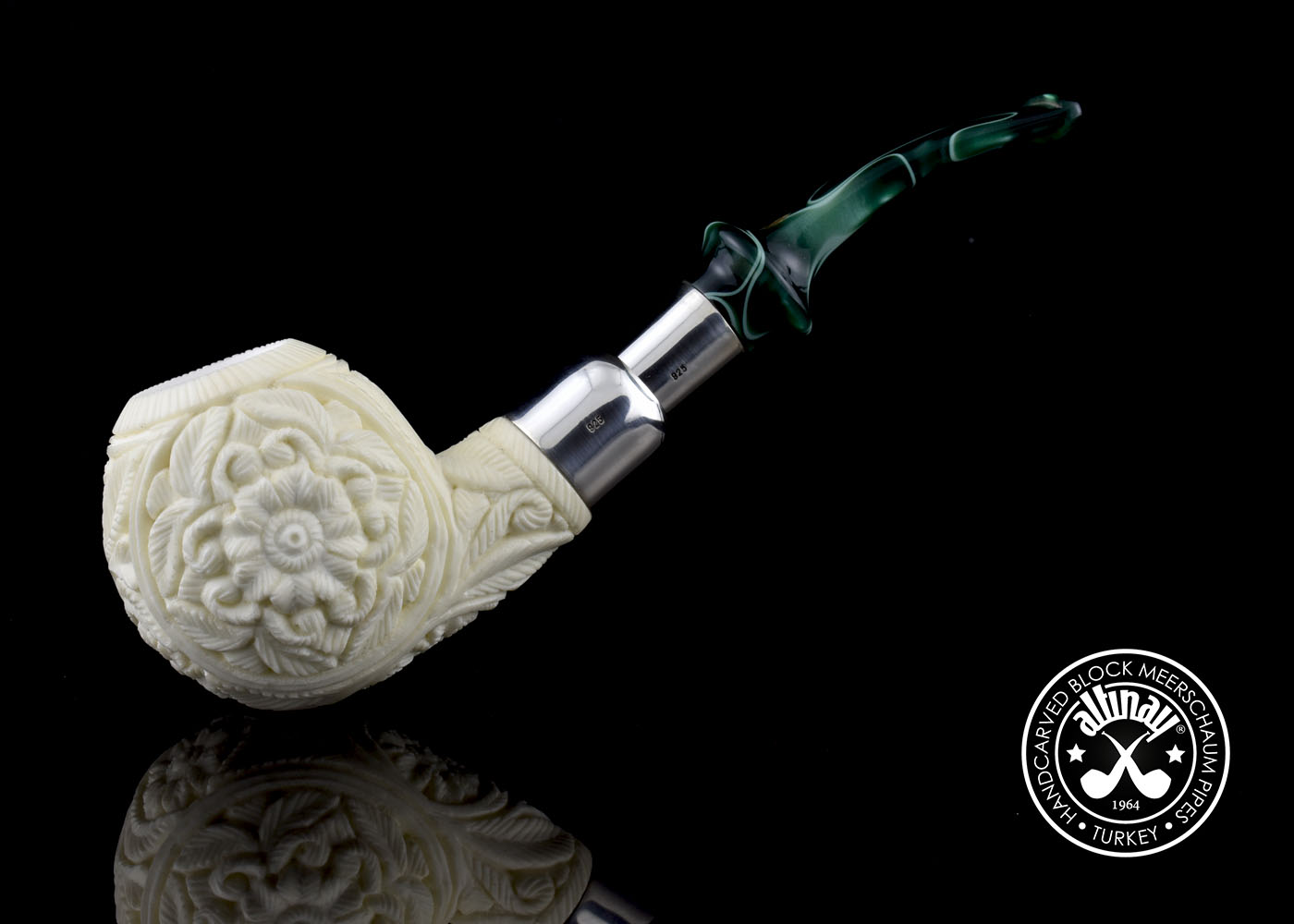 altinay-spigot-ball-meerschaumpfeife-silber-spigot-mundst-ck image 7