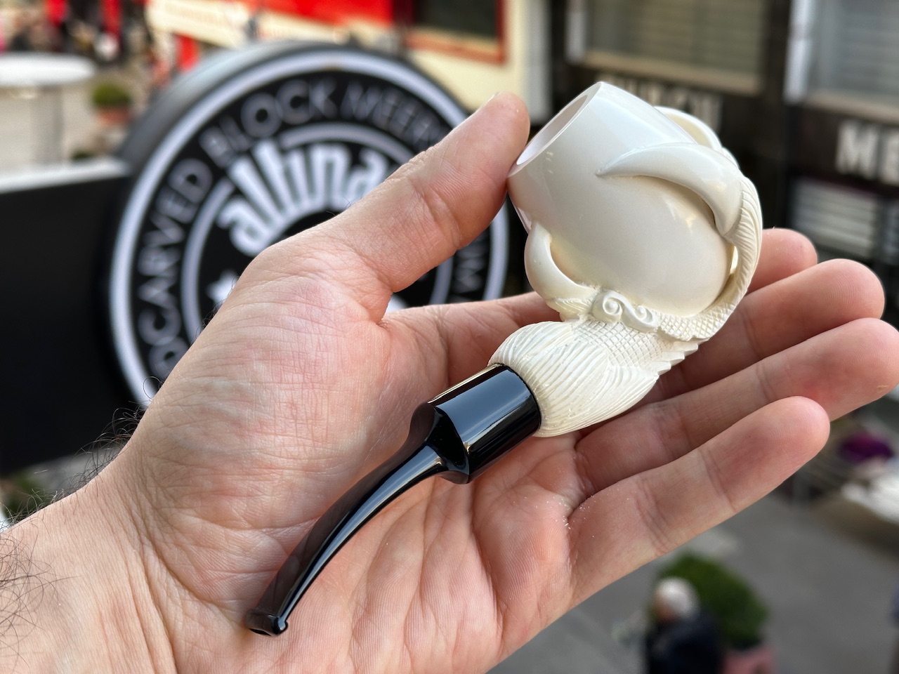 altinay-eagle-s-claw-meerschaumpfeife-kralle-geschnitzt image 2