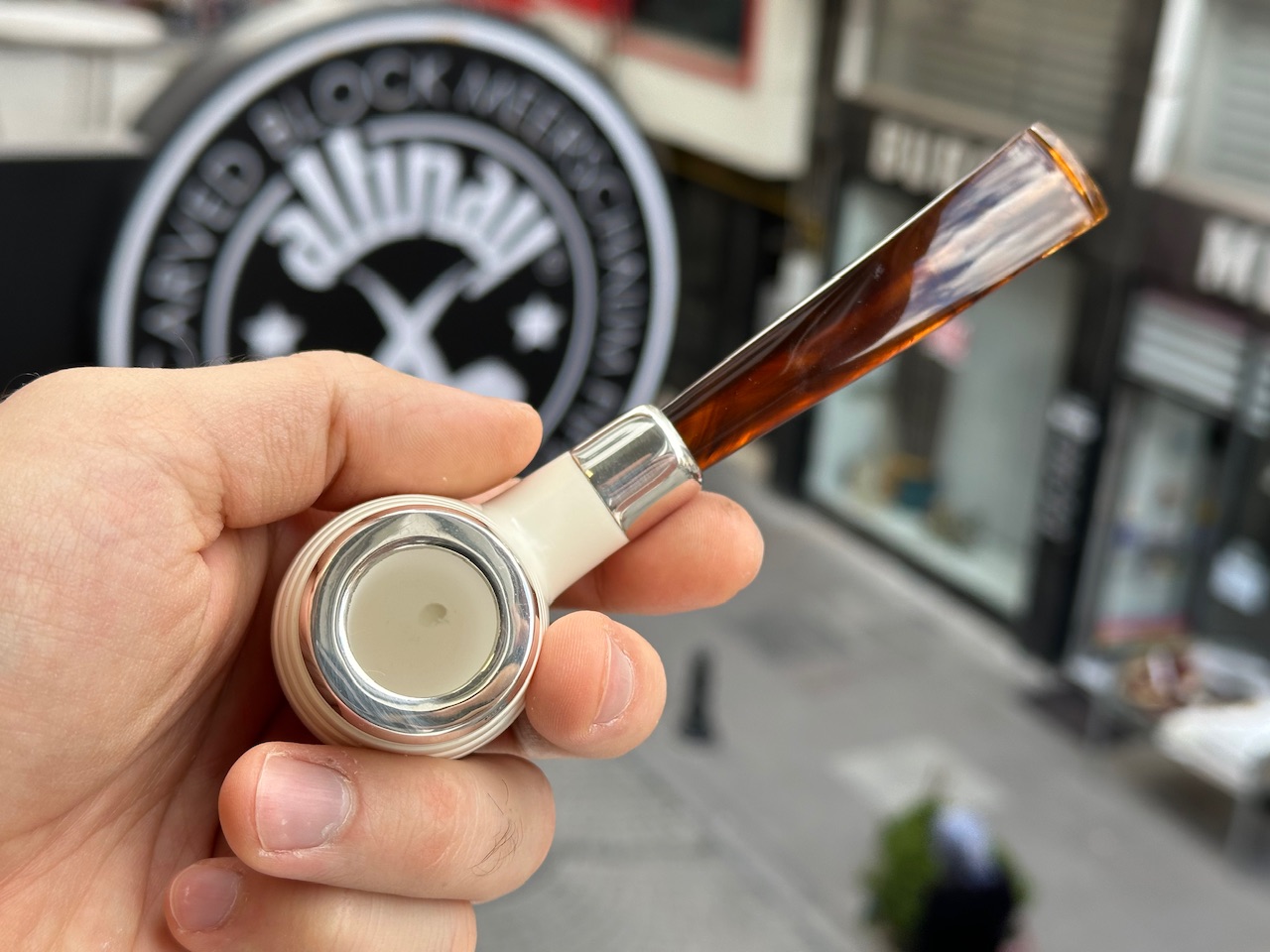 altinay-spigot-army-top-silver-brandy-meerschaumpfeife image 4
