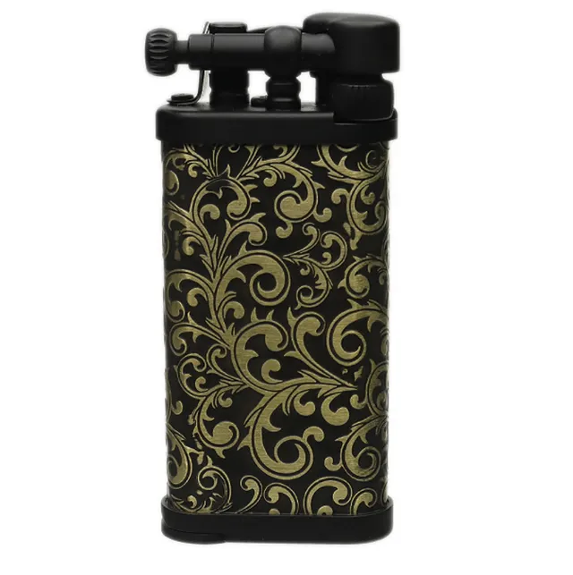 im-corona-old-boy-pfeifenfeuerzeug-arabesque-schwarz-gold image 1