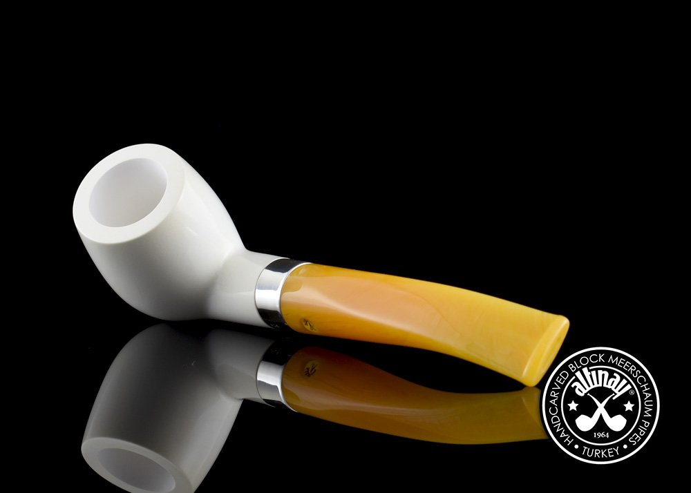 altinay-classic-half-bent-meerschaumpfeife-silberband-2 image 2
