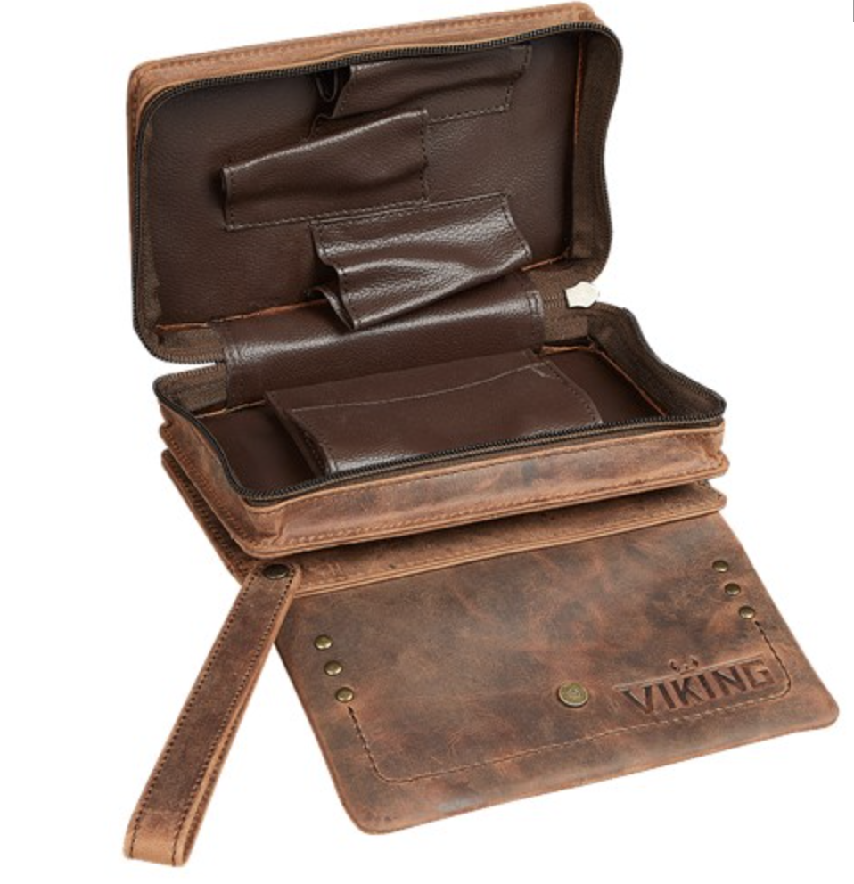 viking-3er-pfeifentasche-leder-braun-reiseetui-tabaktasche image 2
