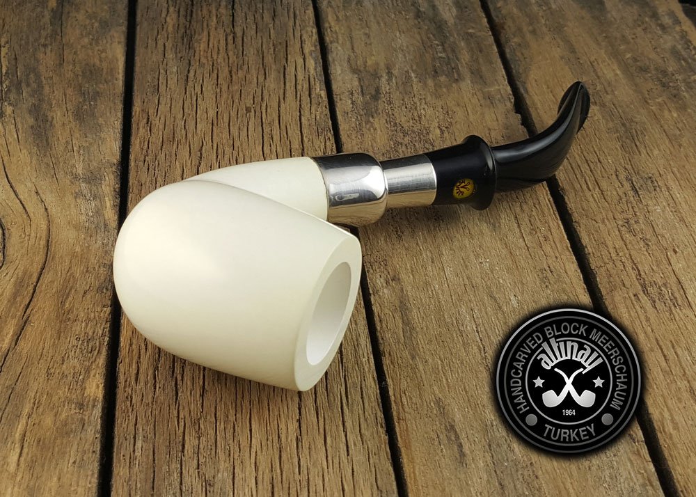 altinay-spigot-bent-silber-meerschaumpfeife-mit-etui image 4