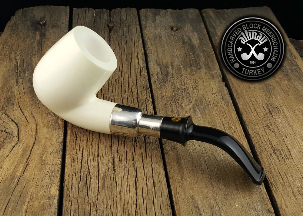 altinay-spigot-bent-silber-meerschaumpfeife-mit-etui image 5