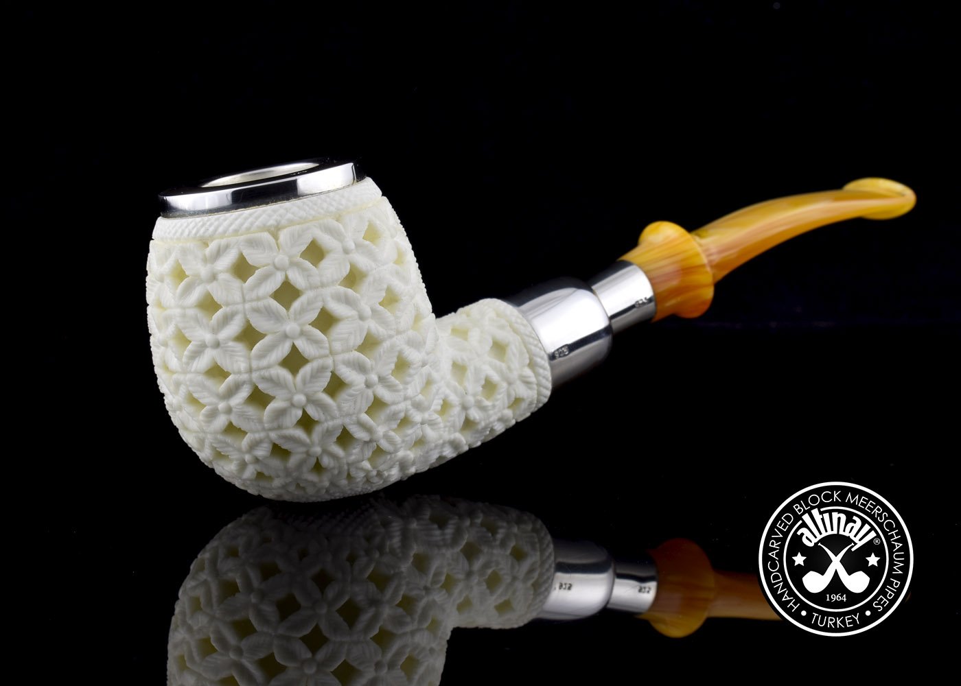 altinay-spigot-apple-top-silber-meerschaumpfeife image 1
