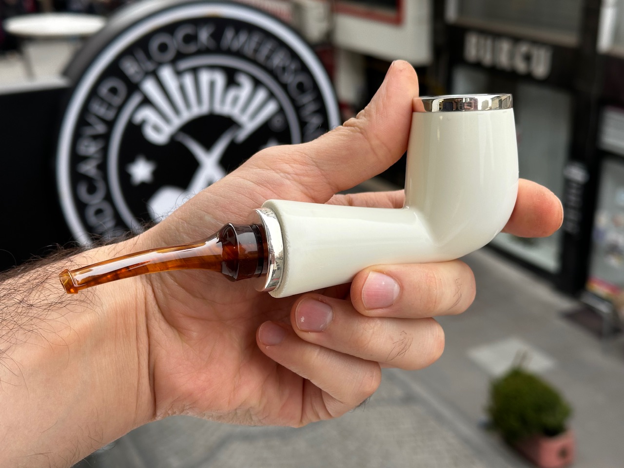 altinay-reverse-calabash-army-meerschaumpfeife-silber image 3