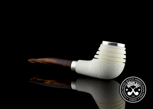 altinay-classic-top-silver-meerschaumpfeife-silberband-design image 1