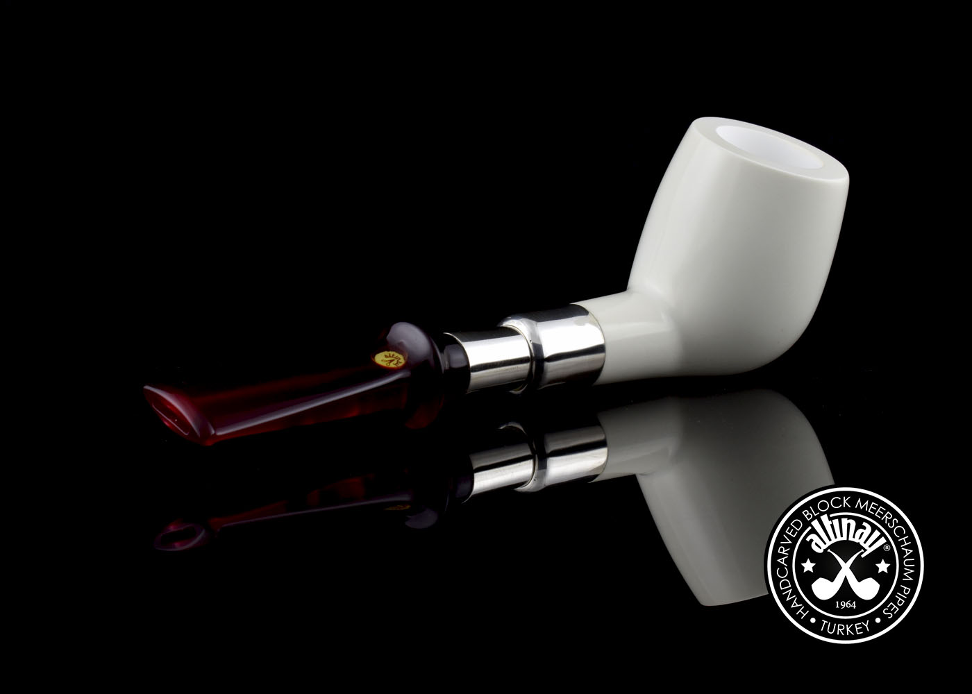 altinay-spigot-army-billiard-silver-spigot-pfeife-meerschaum image 7