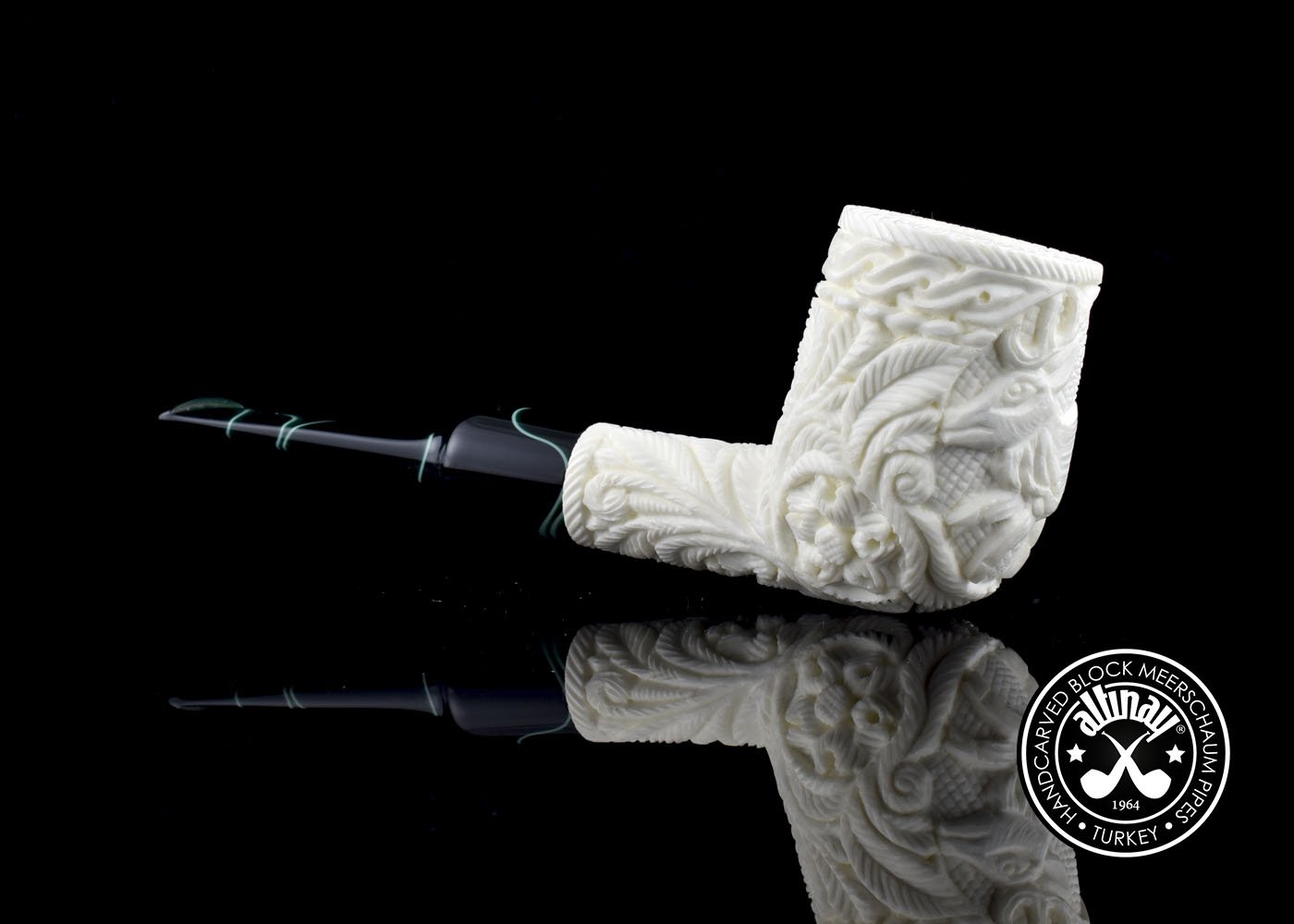 altinay-classic-billiard-meerschaumpfeife-hirschmotiv-natur image 5