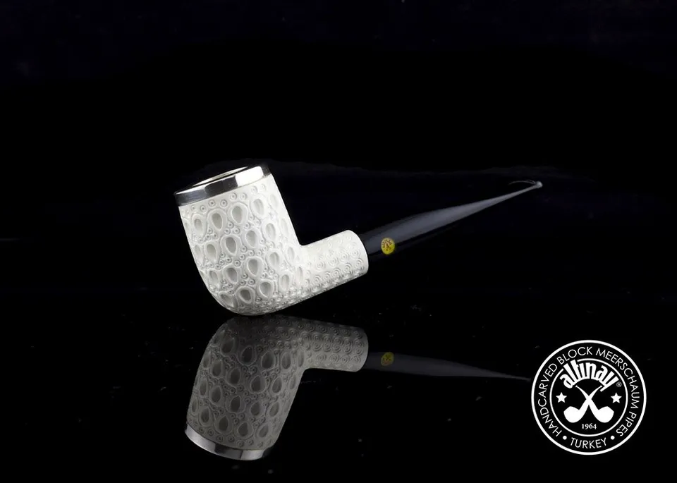 altinay-top-silver-billiard-meerschaumpfeife-silber image 1