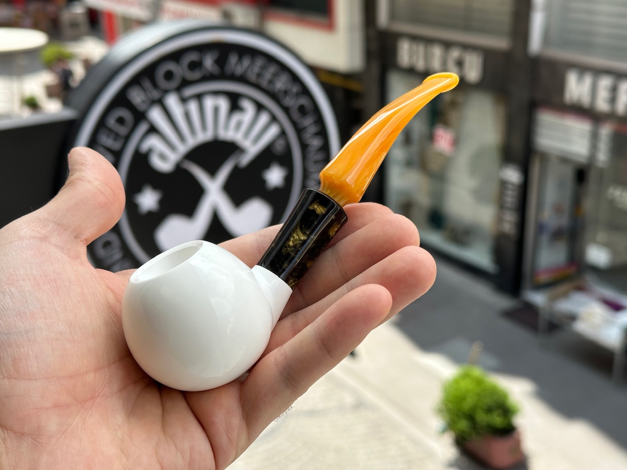altinay-classic-ball-meerschaumpfeife-runder-kopf-resin-ring image 1