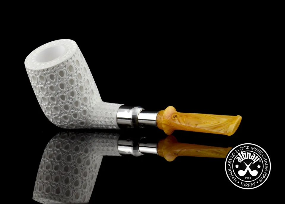 altinay-spigot-meerschaumpfeife-xl-billiard-silber image 1