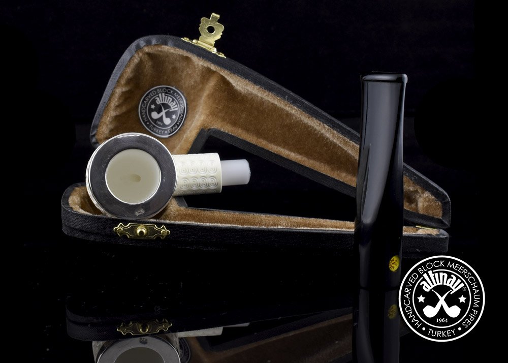 altinay-top-silver-billiard-meerschaumpfeife-silber image 8