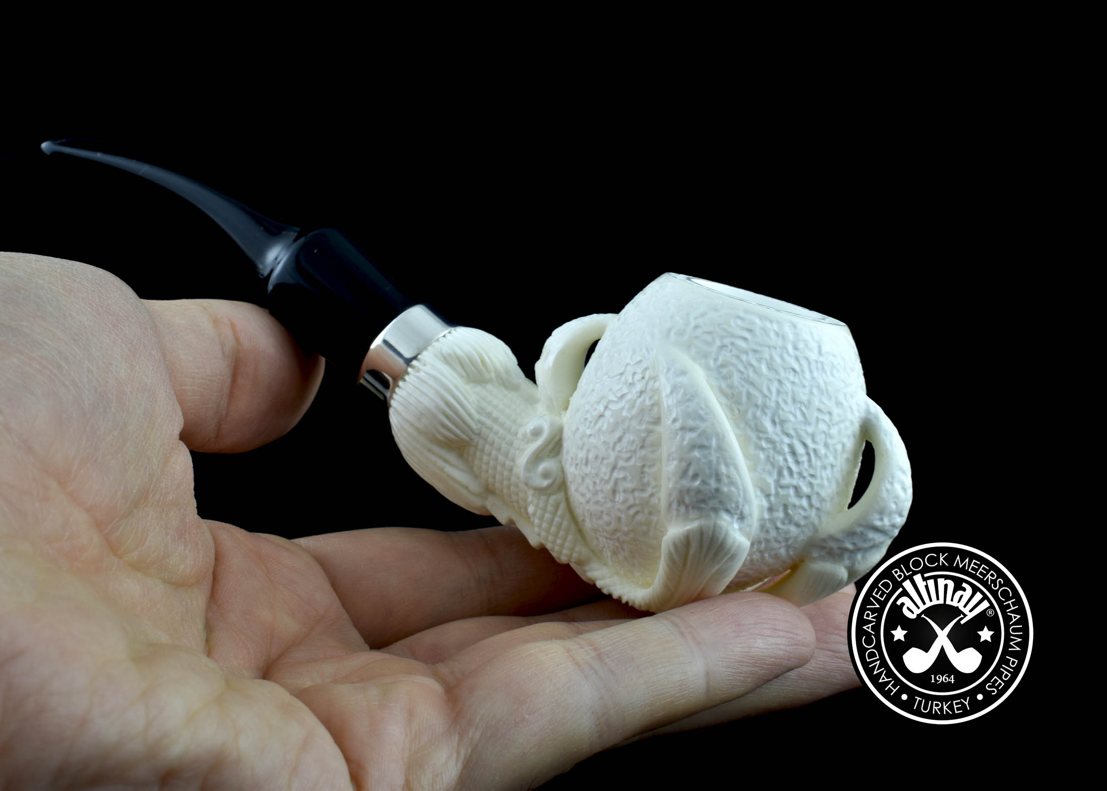 altinay-eagle-s-claw-claw-meerschaumpfeife-silberring image 7