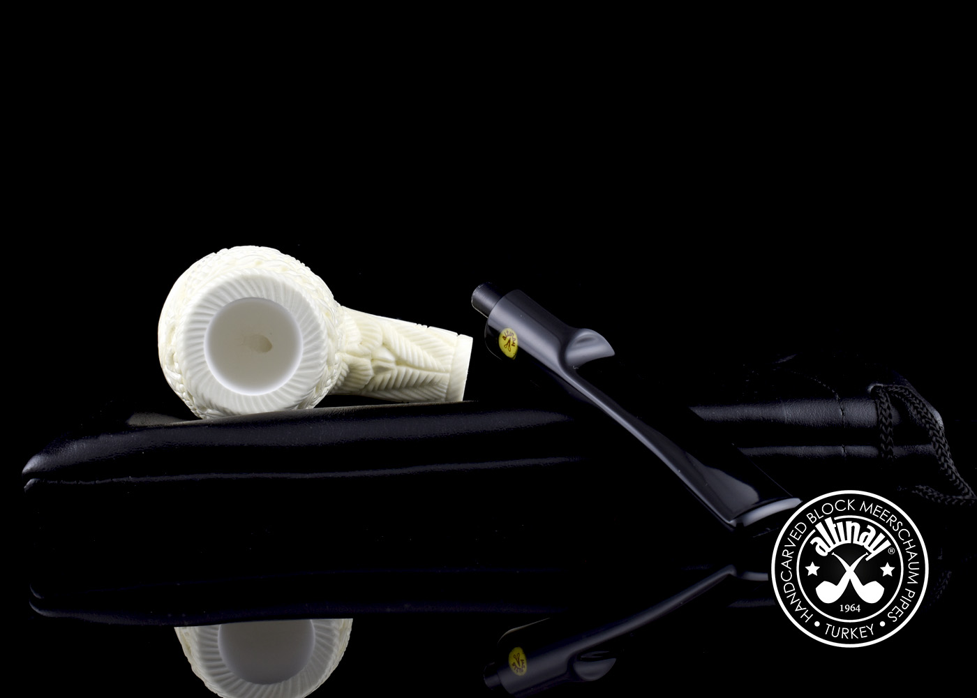 altinay-classic-billiard-meerschaumpfeife-hirschmotiv image 2