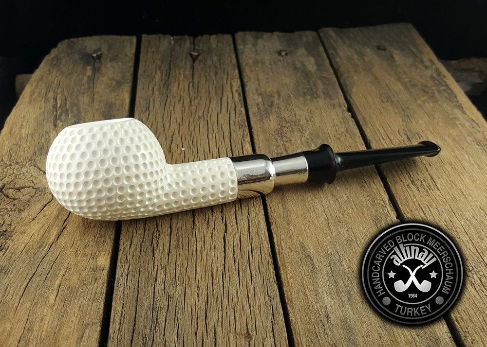 altinay-spigot-golf-silver-spigot-meerschaumpfeife-mit-etui image 2