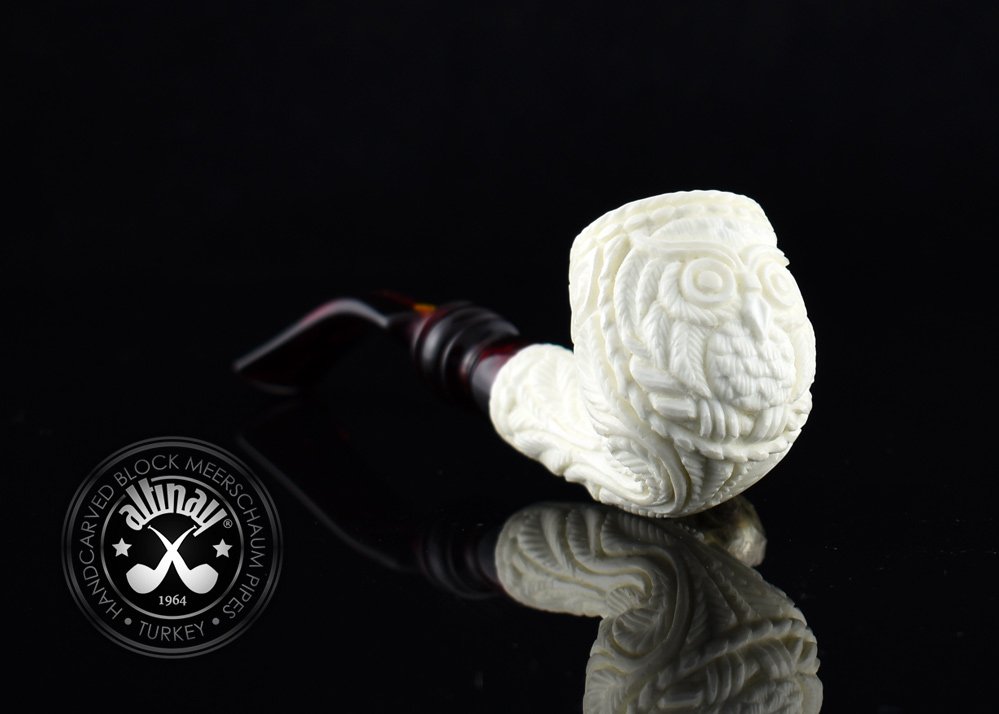 altinay-classic-owl-bent-meerschaumpfeife-eule image 4