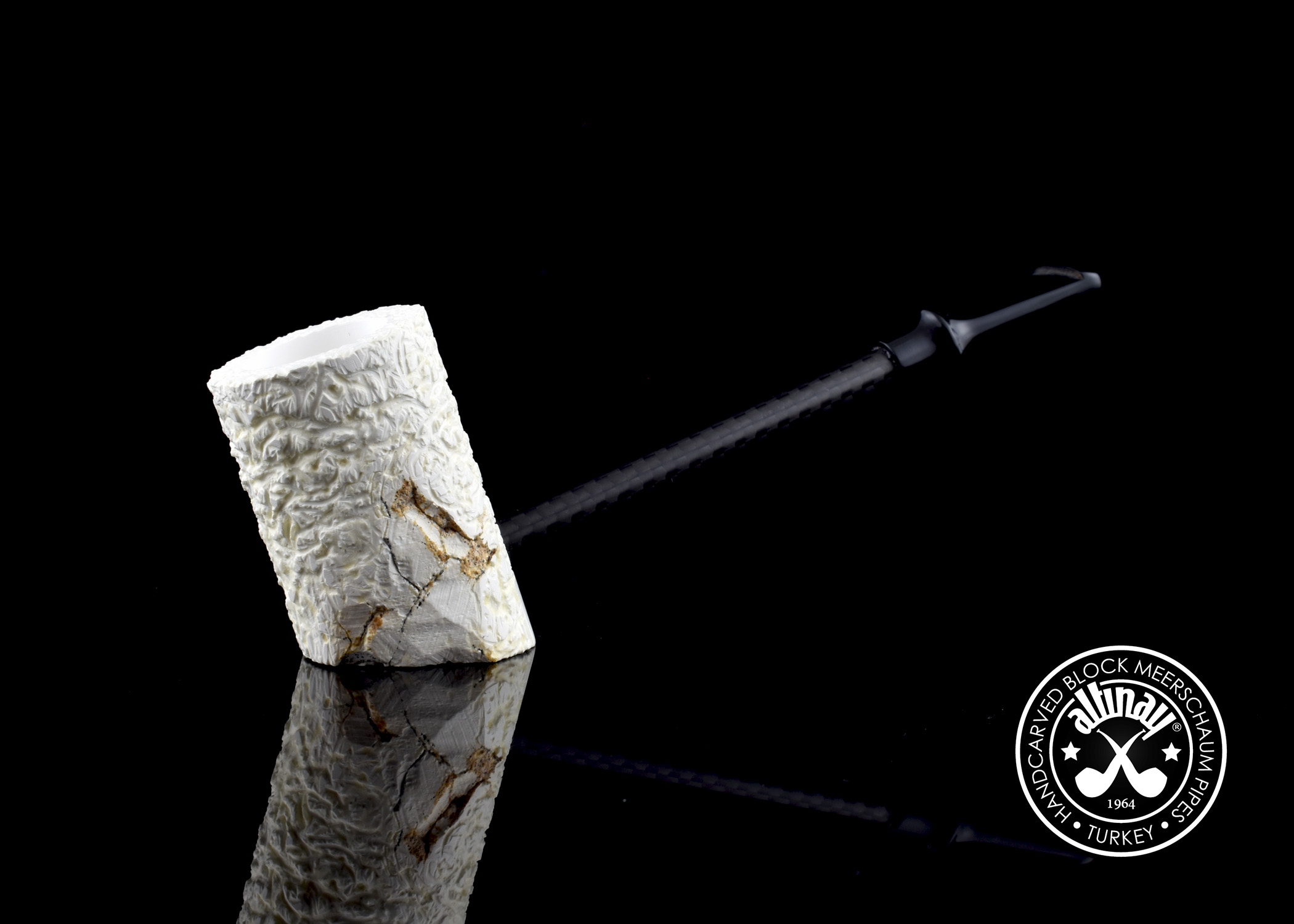 altinay-carbon-fiber-poker-meerschaumpfeife-naturstein image 1