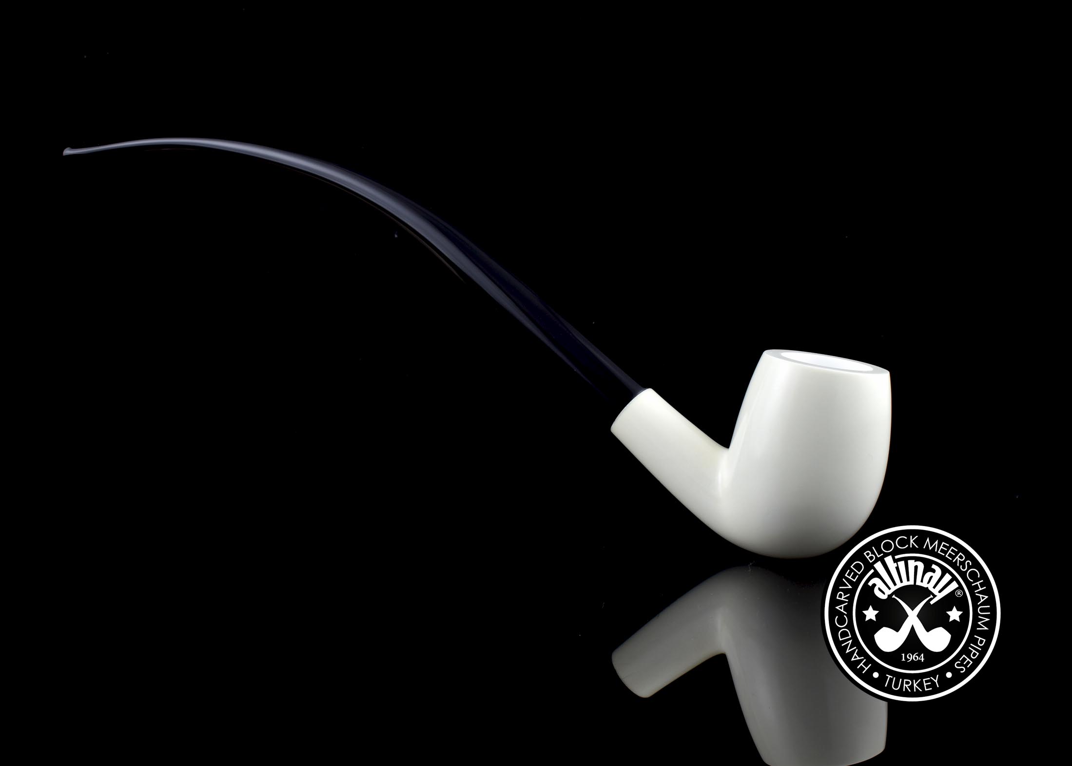 altinay-classic-churchwarden-bent-billiard-meerschaumpfeife image 3
