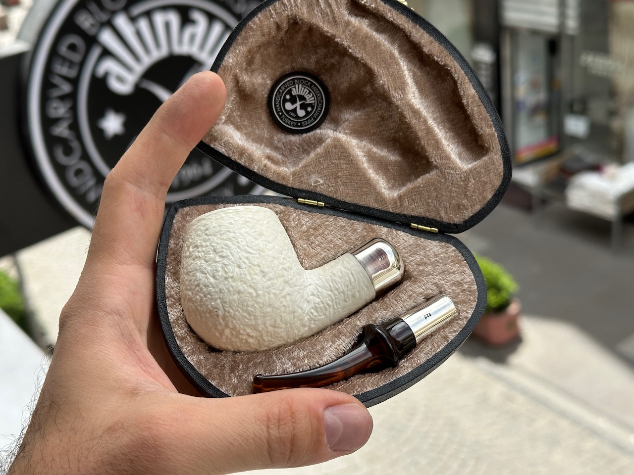 altinay-spigot-army-apple-meerschaumpfeife-silber-spigot image 7