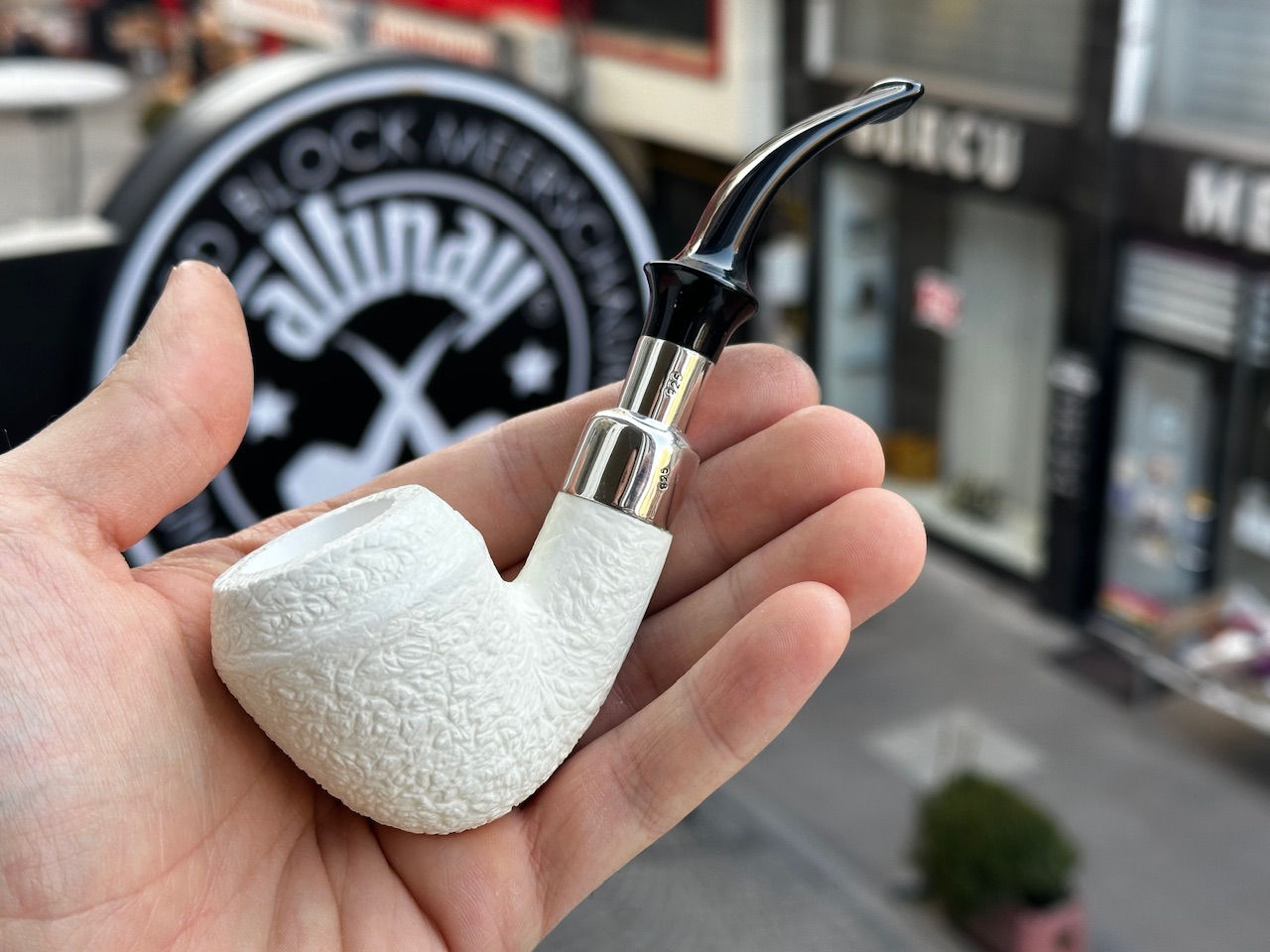 altinay-spigot-army-rhodesian-silver-meerschaumpfeife image 1