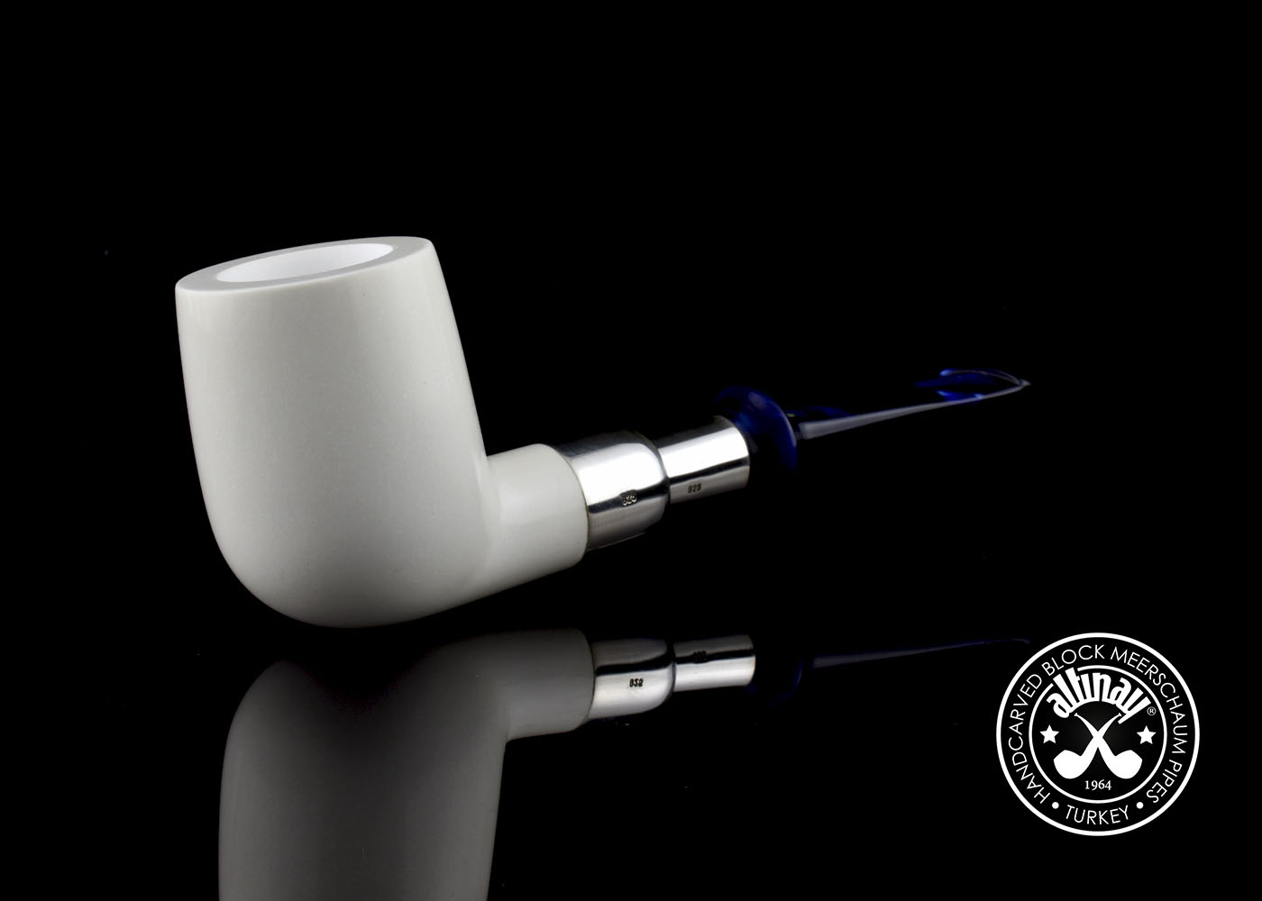 altinay-spigot-billiard-meerschaumpfeife-silber-spigot-5 image 2