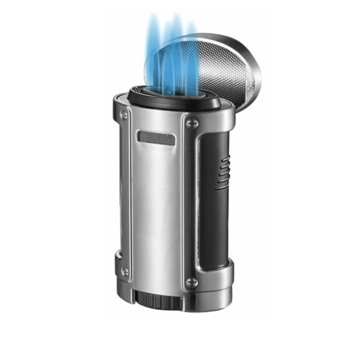 visol-rhino-quad-torch-zigarrenfeuerzeug-chrom-4-flammig image 1