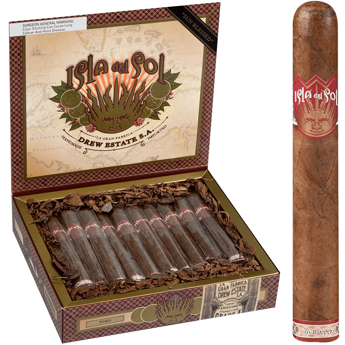 isla-del-sol-toro-zigarre-6x52-sumatra-kaffee-mild-medium image 1