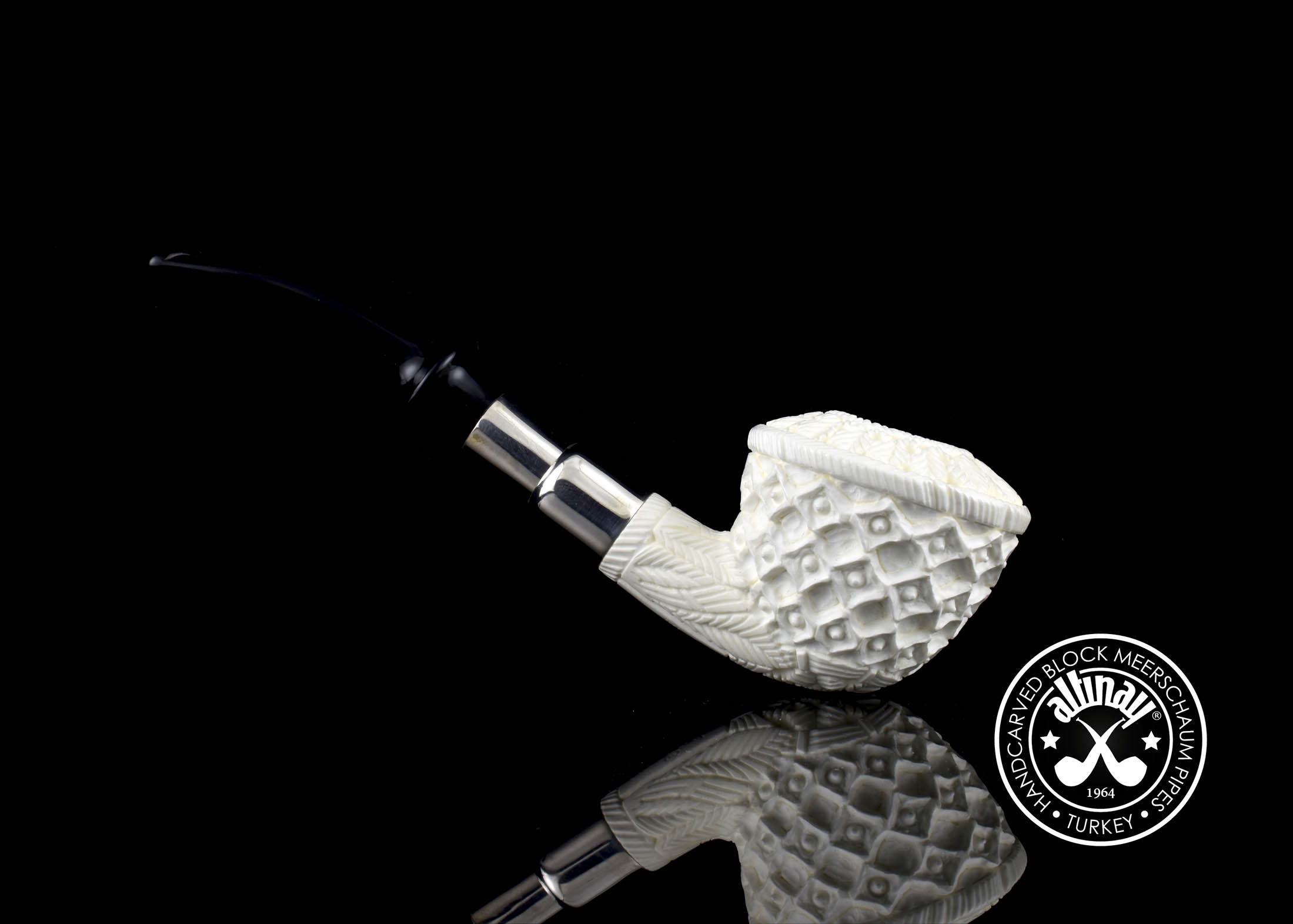 altinay-spigot-dublin-52218-meerschaumpfeife-silber image 1