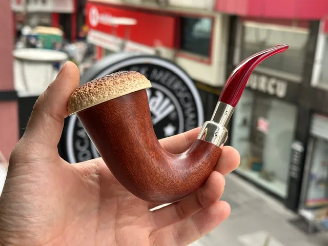 altinay-calabash-meerschaumpfeife-silver-spigot-tabakpfeife image 1