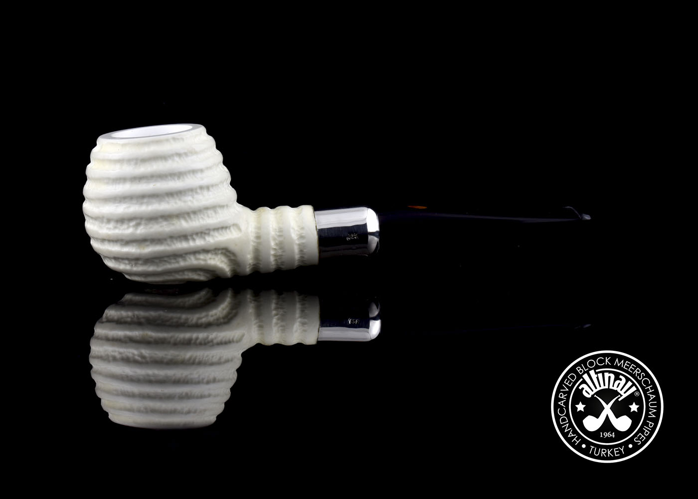 altinay-spigot-army-apple-meerschaumpfeife-silberring-2 image 2