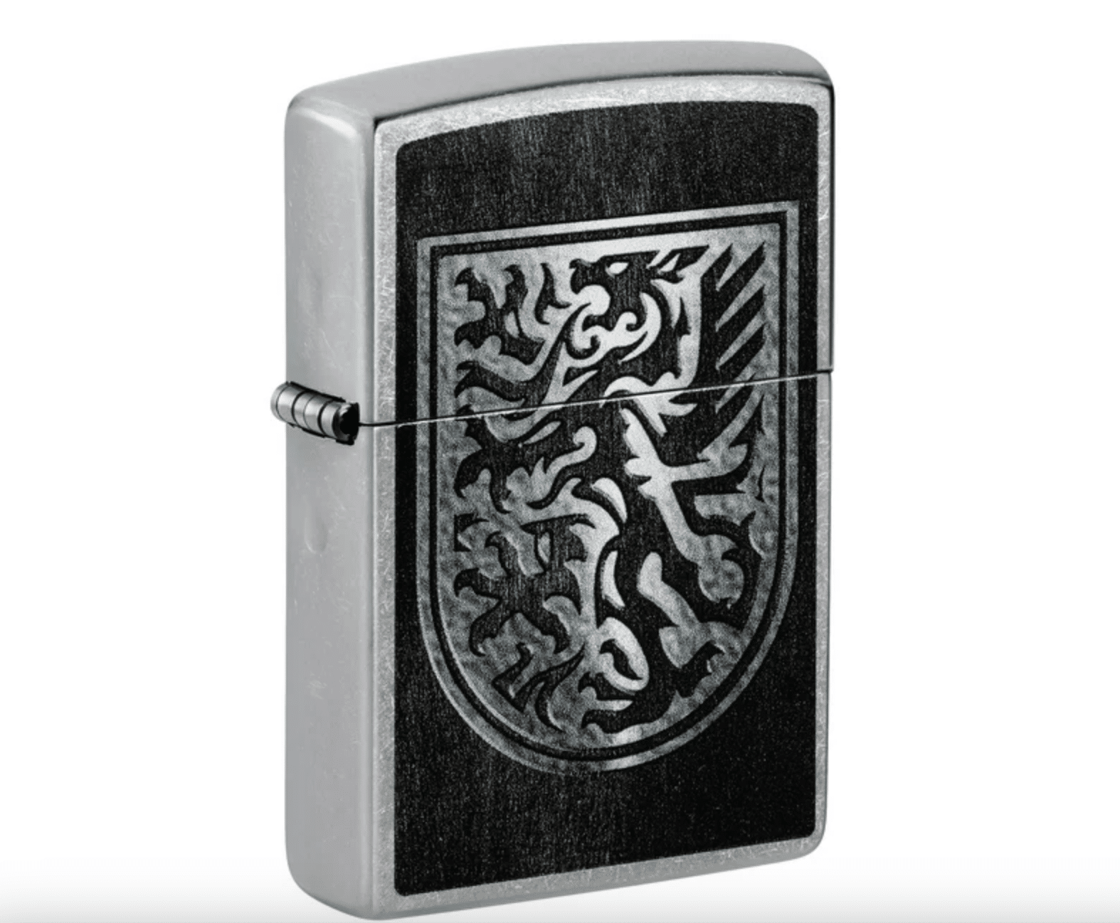 zippo-dragon-shield-taschenfeuerzeug-street-chrome image 1
