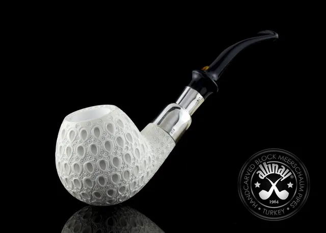 altinay-spigot-apple-meerschaumpfeife-silber-acryl image 1
