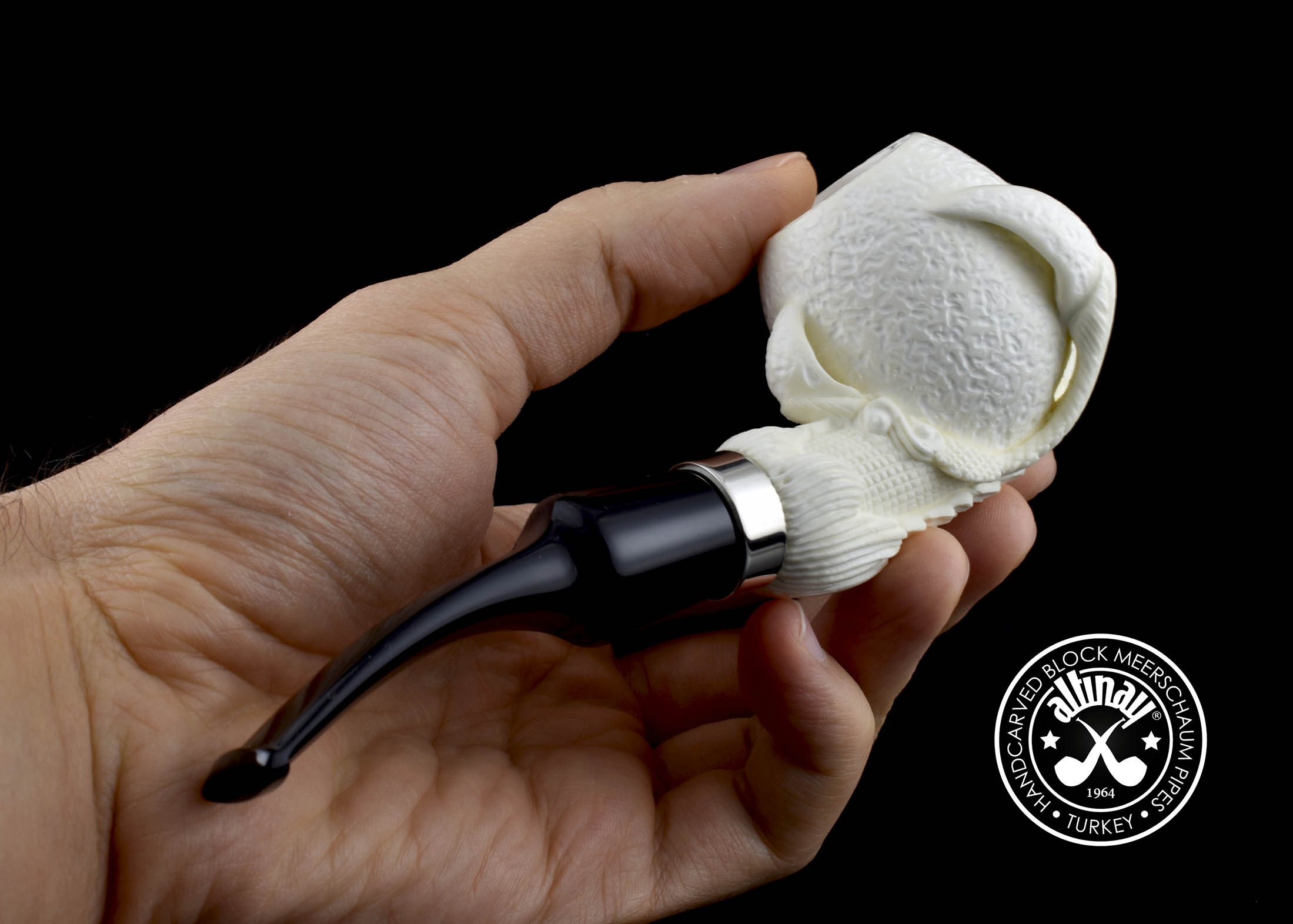 altinay-eagle-s-claw-claw-meerschaumpfeife-silberring image 5