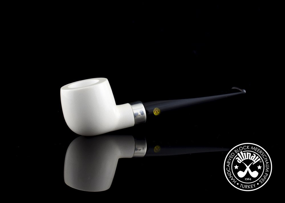 altinay-classic-pot-meerschaumpfeife-mit-silberband image 2