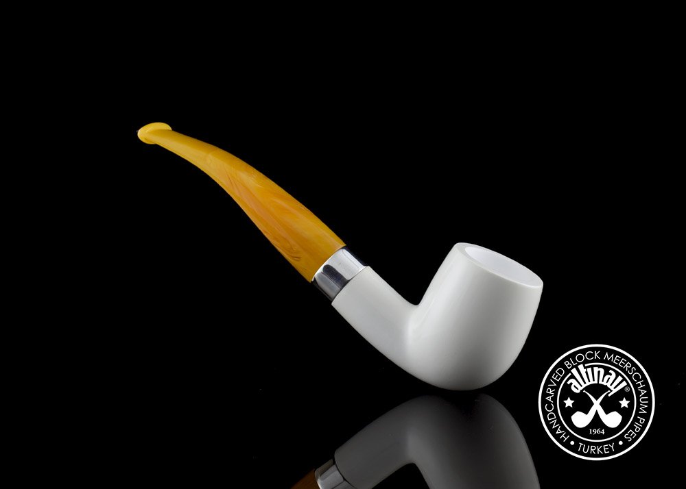 altinay-classic-bent-meerschaumpfeife-silberband-gebogen image 2