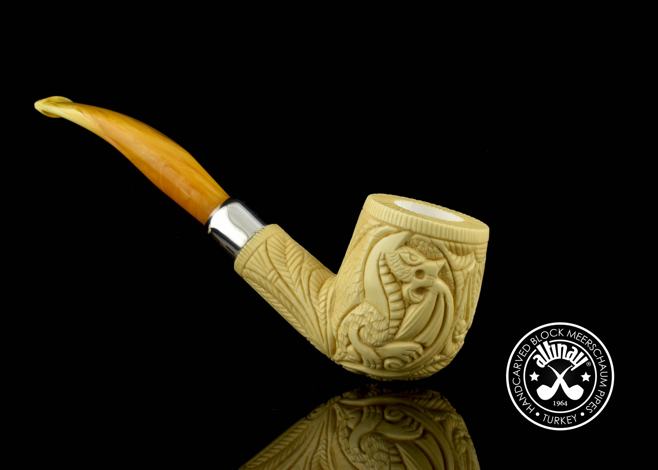 altinay-army-bent-billiard-meerschaumpfeife-drache image 4
