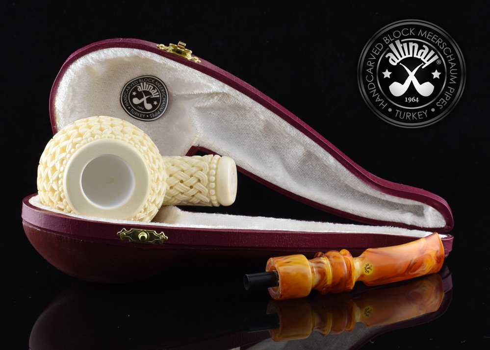 altinay-classic-deep-carved-apple-meerschaumpfeife image 2