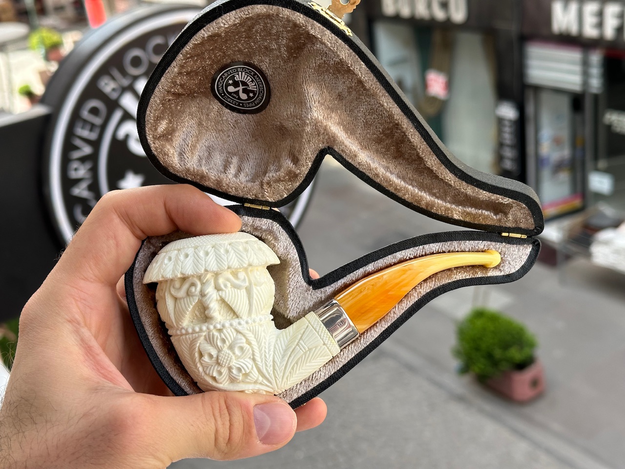 altinay-calabash-meerschaumpfeife-silberring image 7