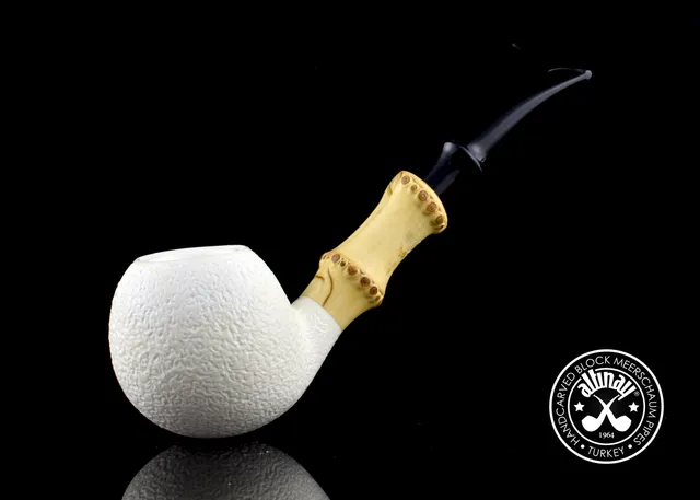 altinay-bamboo-apple-meerschaumpfeife-bambusholm-echt image 1