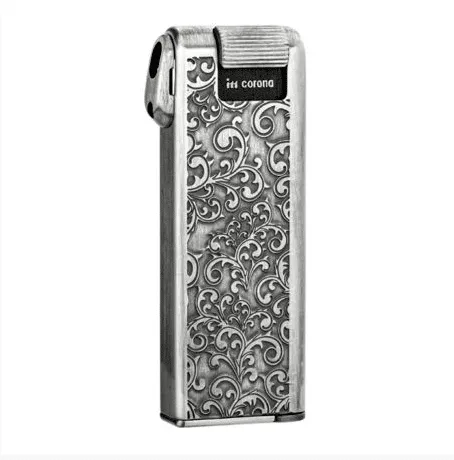 im-corona-pipe-master-pfeifenfeuerzeug-silber-arabesque-stopfer image 1