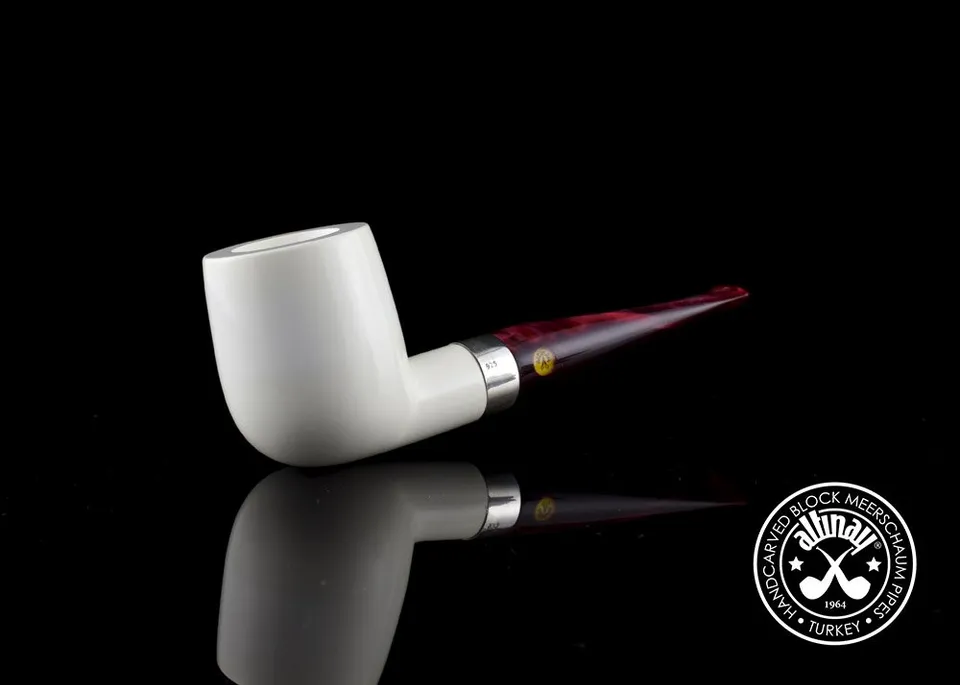 altinay-classic-billiard-meerschaumpfeife-silberring image 1