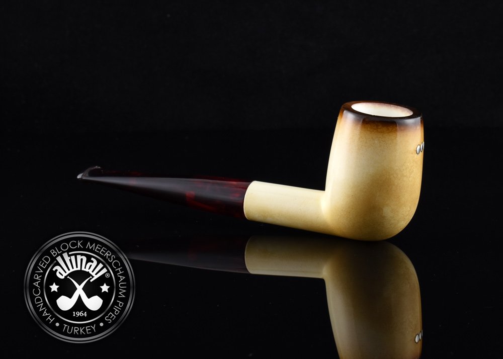 altinay-calcined-billiard-meerschaumpfeife-silbereinlage image 3