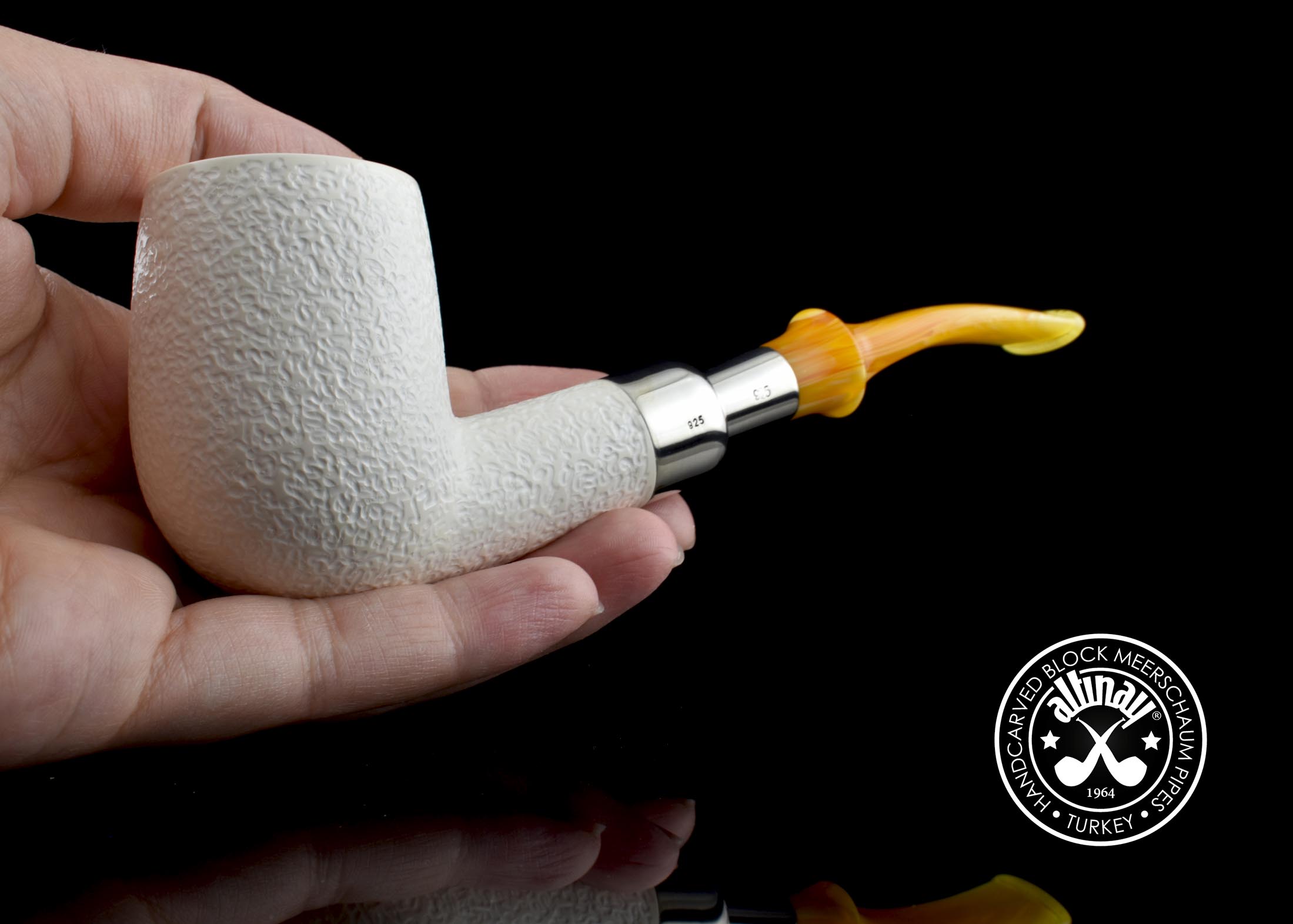 altinay-spigot-billiard-meerschaumpfeife-mit-silberring image 6